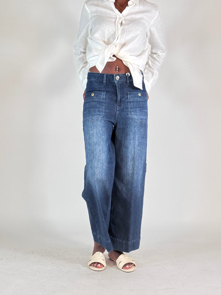 Hose Miru 6/8 Buttons Soft "Lurex" Denim