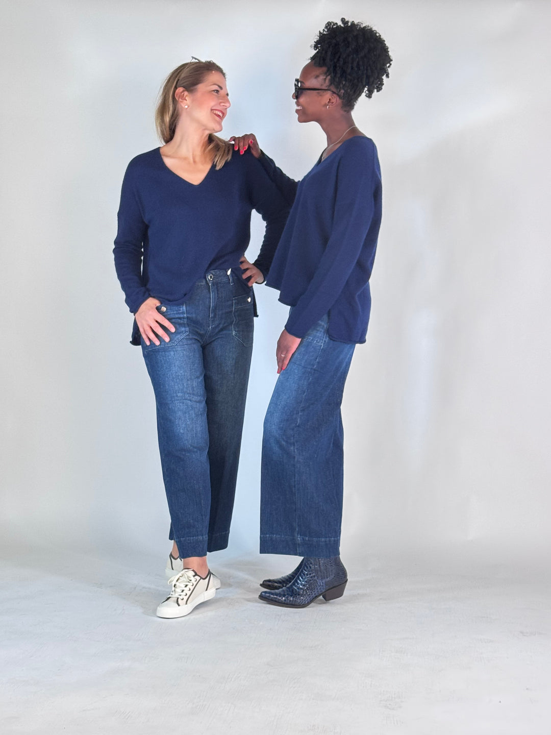 Hose Miru 6/8 Buttons Soft "Lurex" Denim