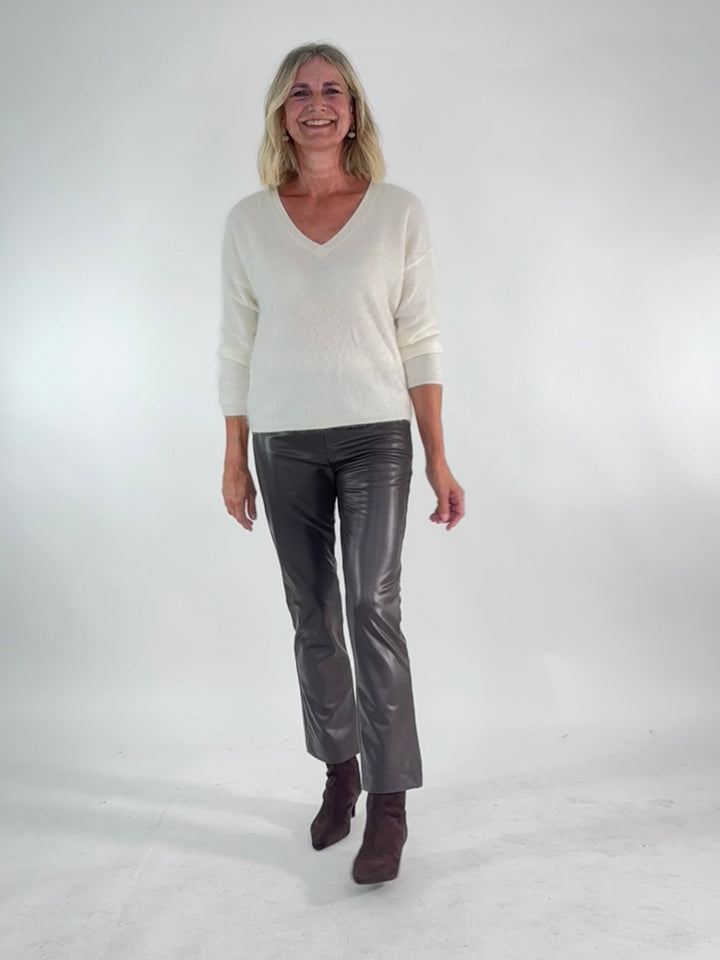 Macy 7/8 Vegan Elastic Nappa Leather