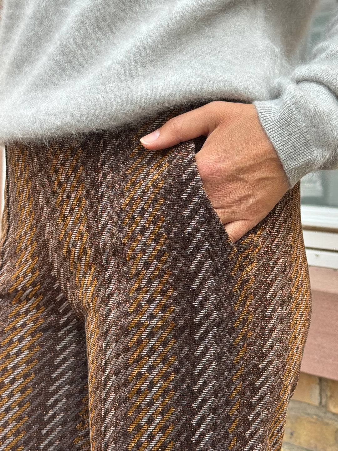 Hose Renée Graphical Lurex Jersey
