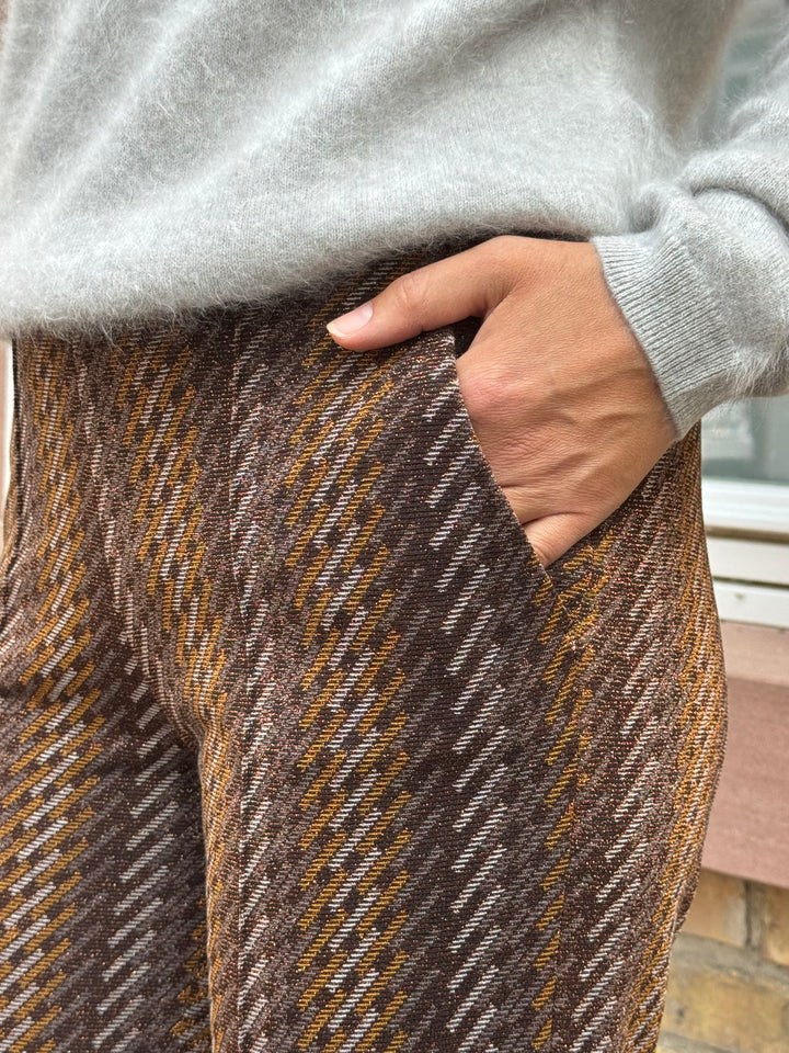 Hose Renée Graphical Lurex Jersey