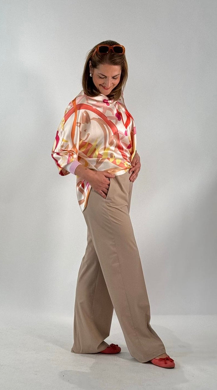Pants Violet Straight Light Summer Technical