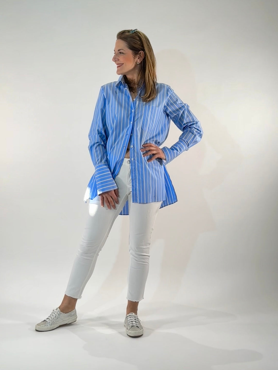 Jane Colour Denim Destroyed