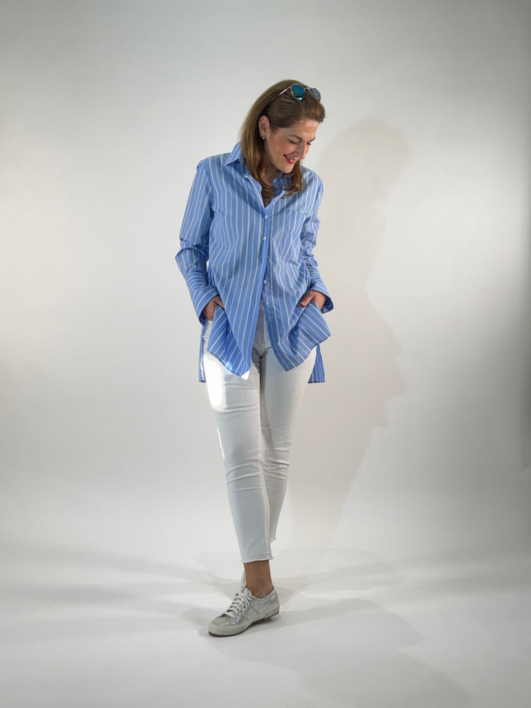 Jane Colour Denim Destroyed