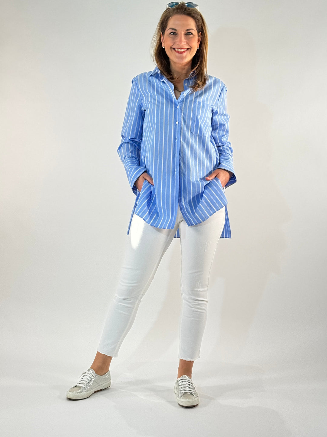 Jane Colour Denim Destroyed