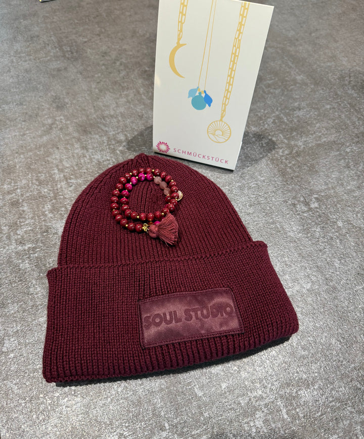 Armband Mala Twin Burgundy
