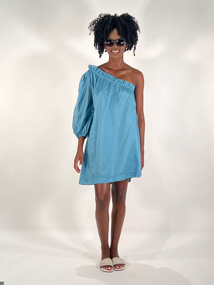 Dress, one shoulder