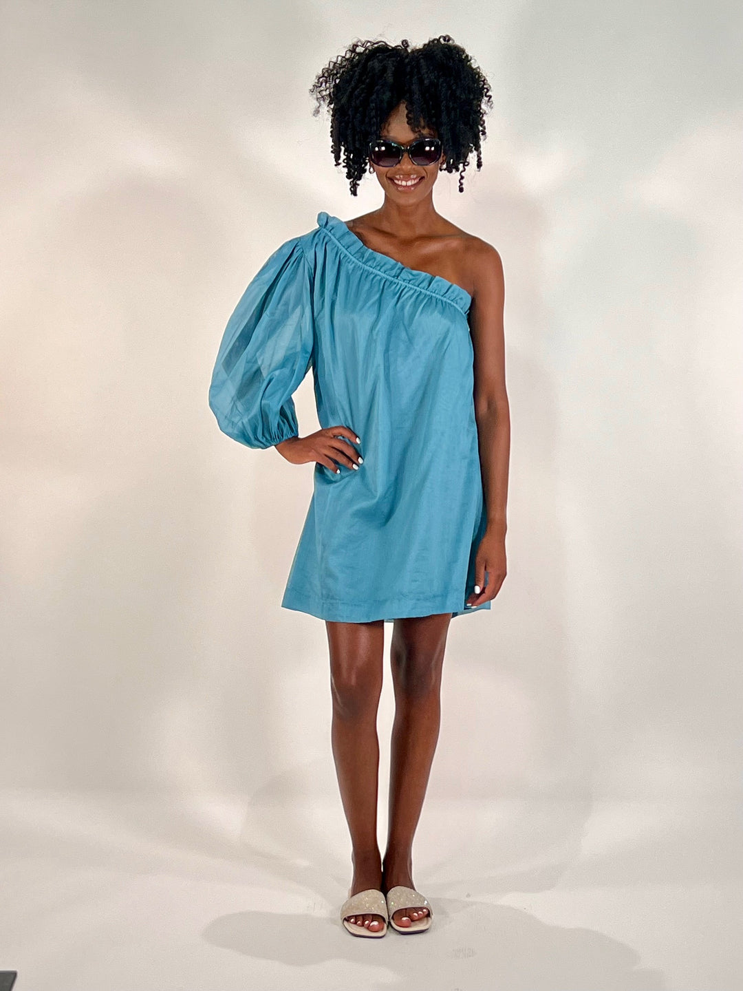 Dress, one shoulder