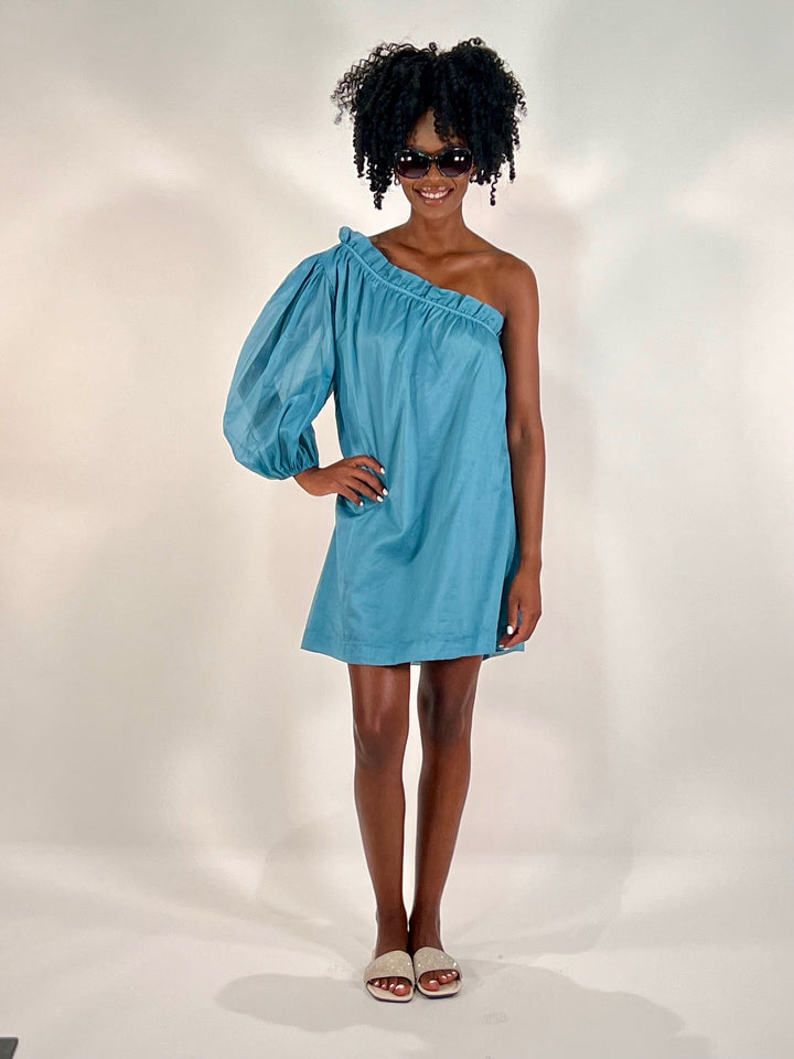 Dress, one shoulder