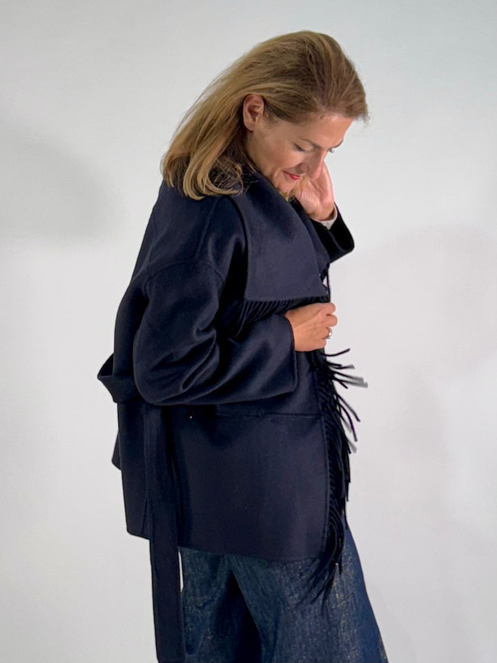 Jacke mit Fransen-Details