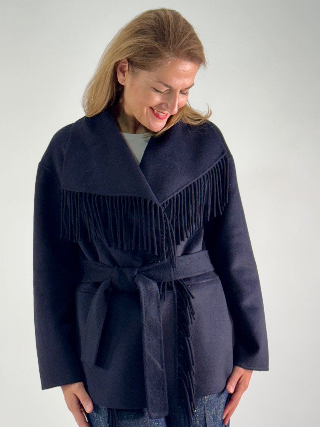 Jacke mit Fransen-Details