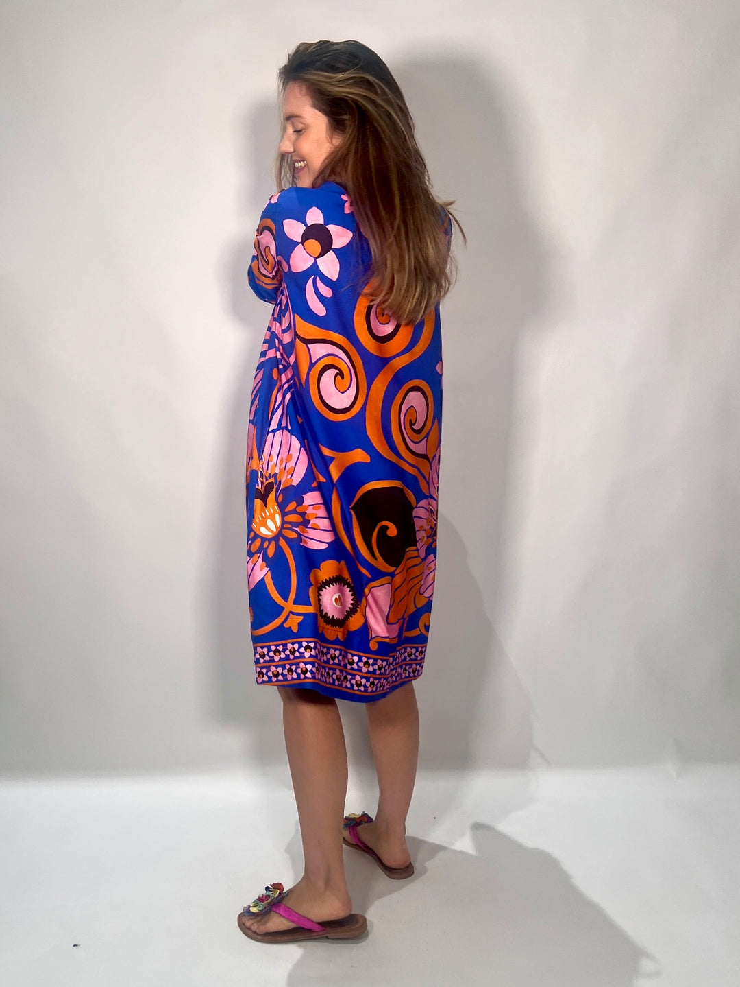 Kleid im Santorini Print