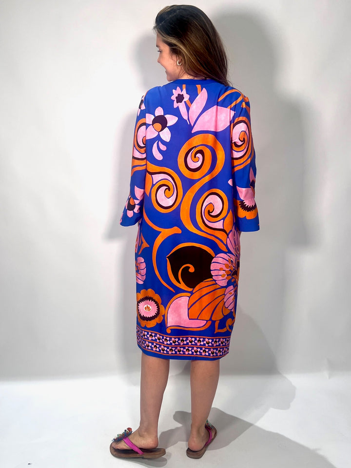 Kleid im Santorini Print