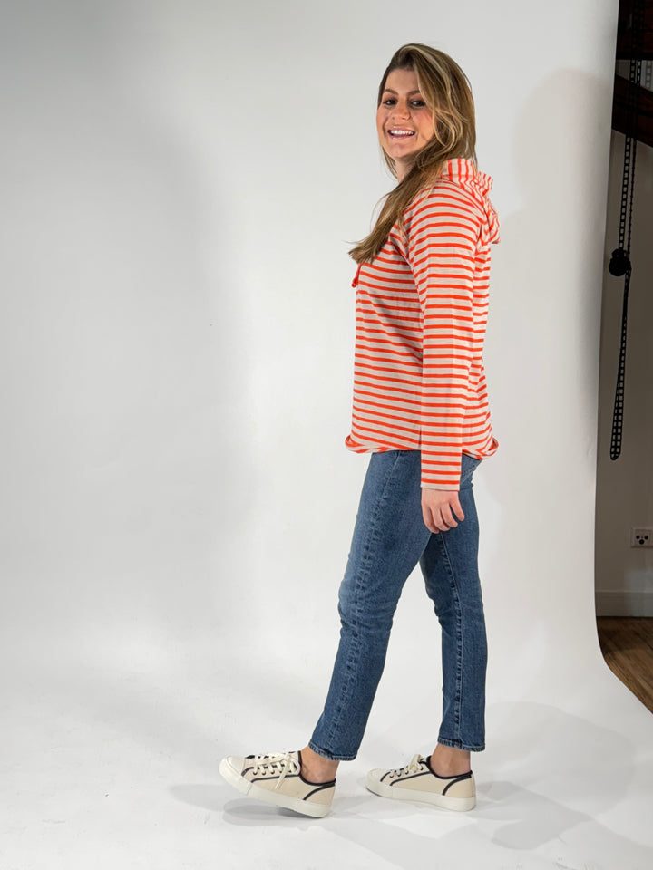 Hoodie im Streifen-Design