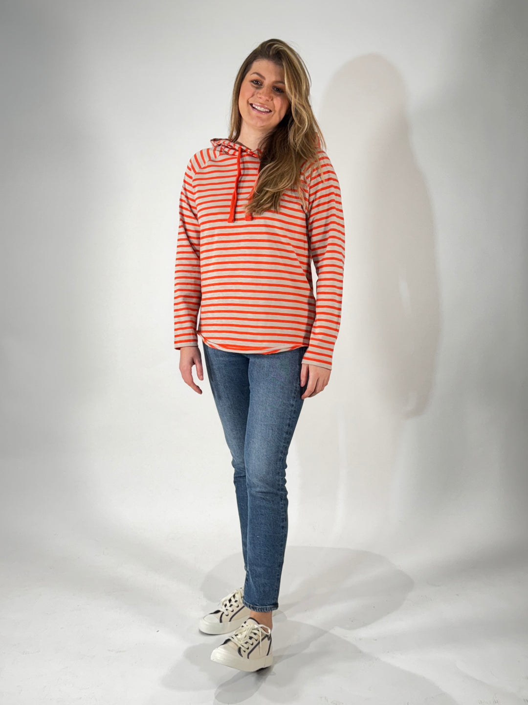 Hoodie im Streifen-Design