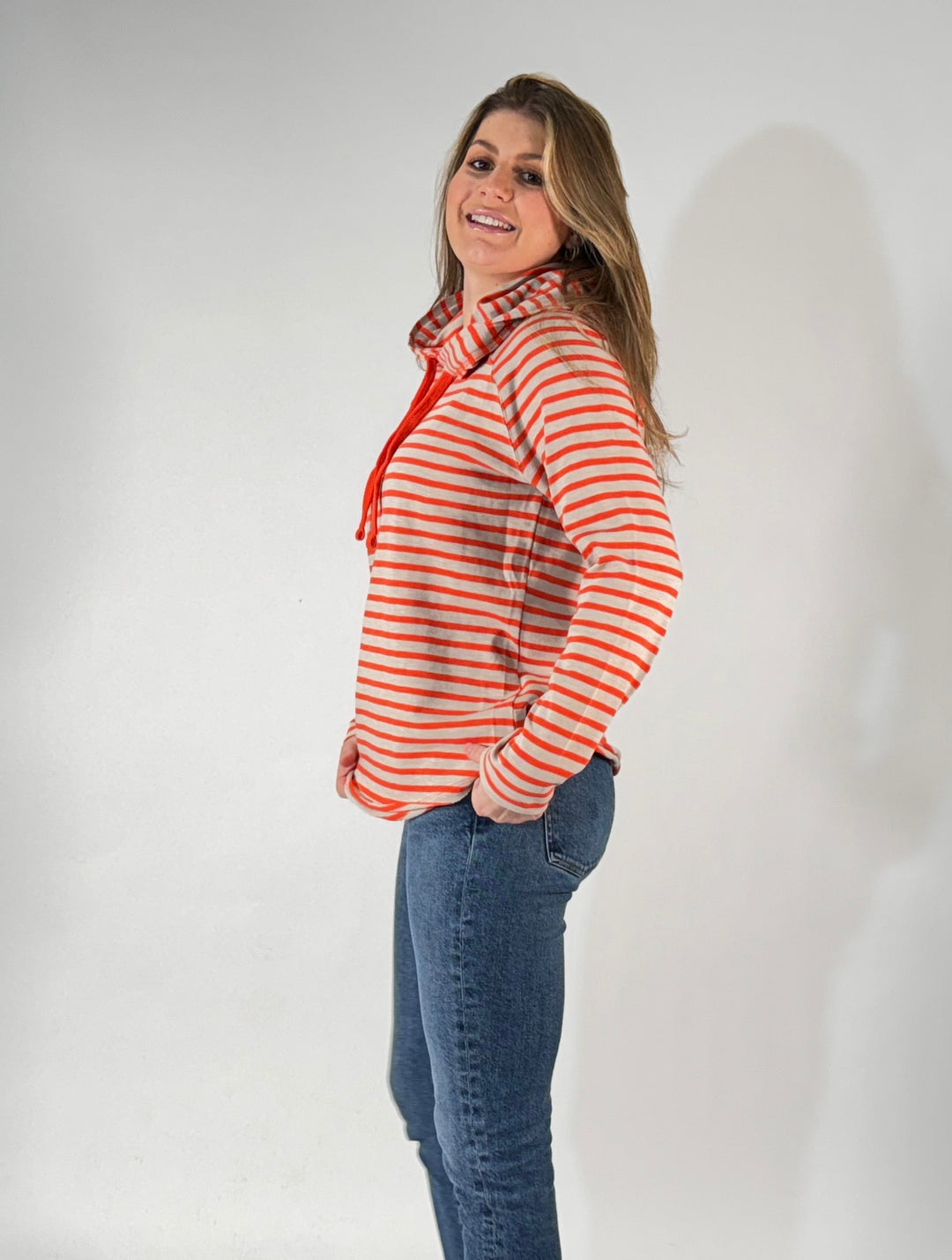 Hoodie im Streifen-Design