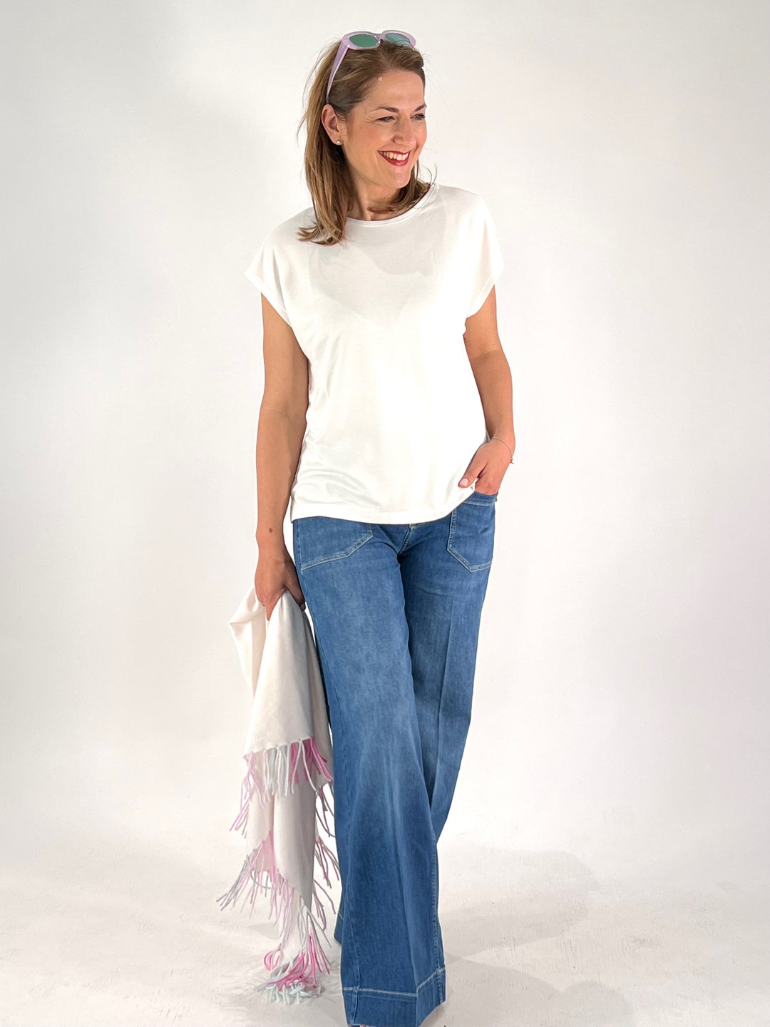 T-Shirt Rundhals in Modal
