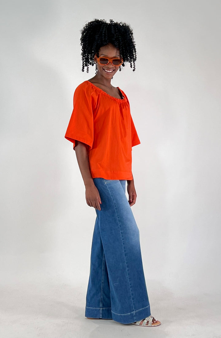 Carmen Bluse in Chili
