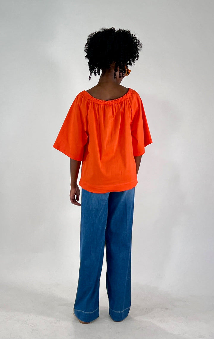 Carmen Bluse in Chili