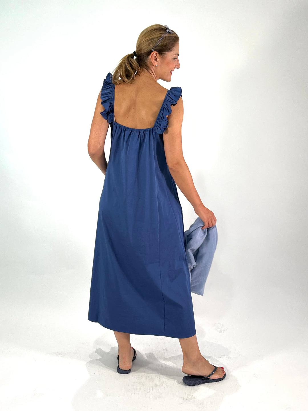 Robe à bretelles à volants