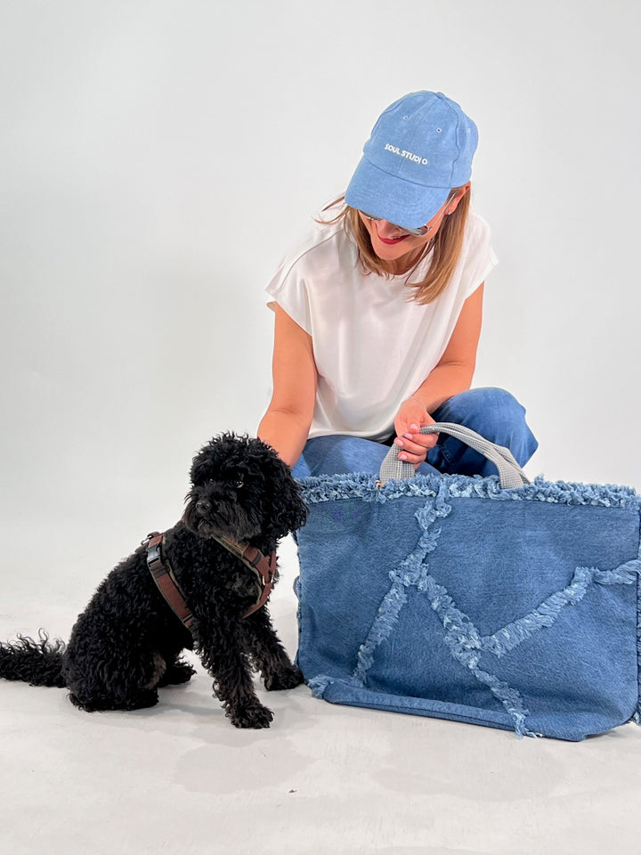 Grand cabas en denim