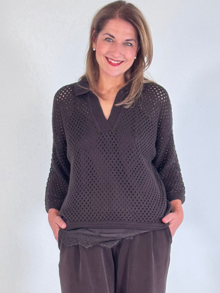 Polo-Pulli in Netz Optik