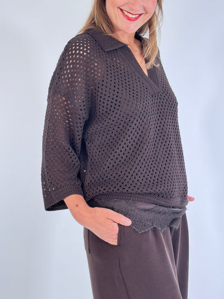 Polo-Pulli in Netz Optik