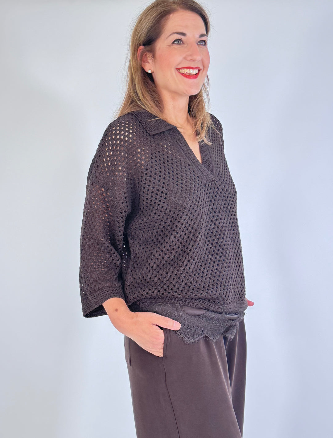 Polo-Pulli in Netz Optik