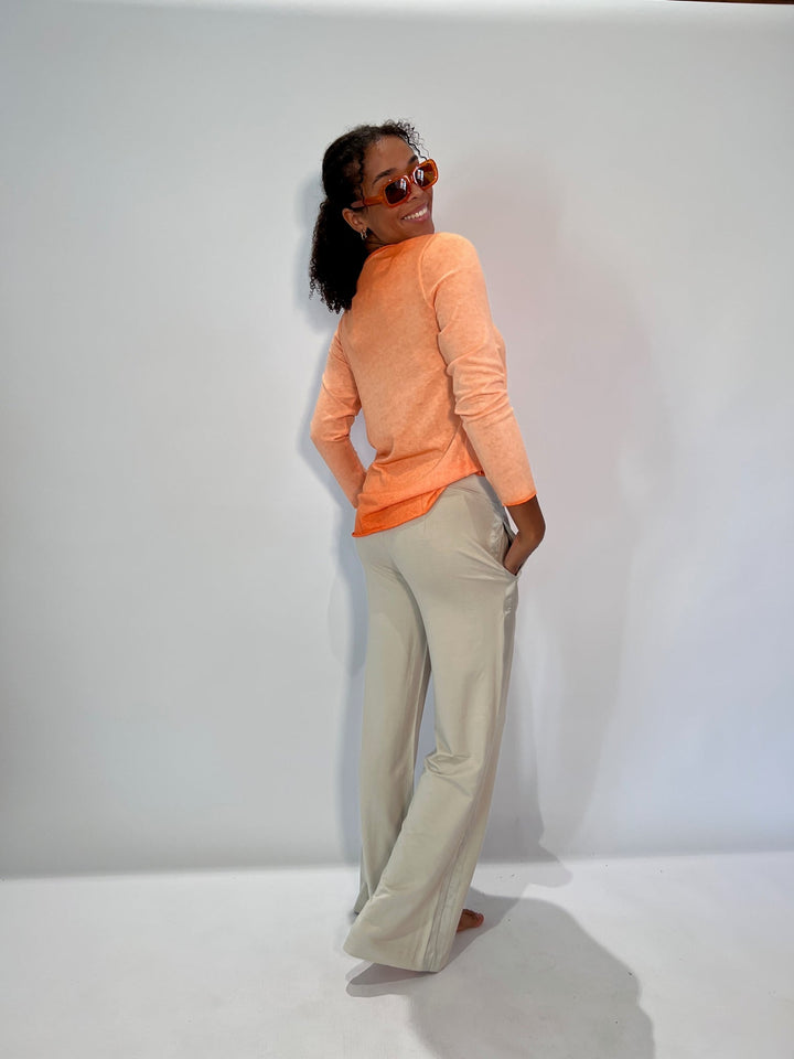 Langarm Basic-Shirt Knit mit Farbverlauf