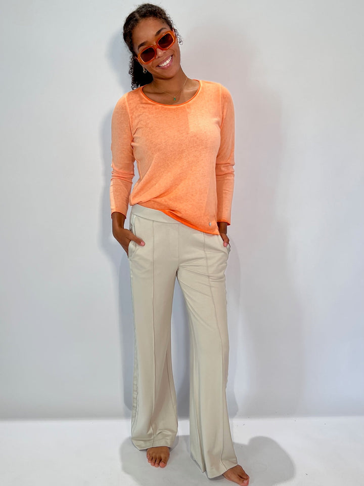 Langarm Basic-Shirt Knit mit Farbverlauf