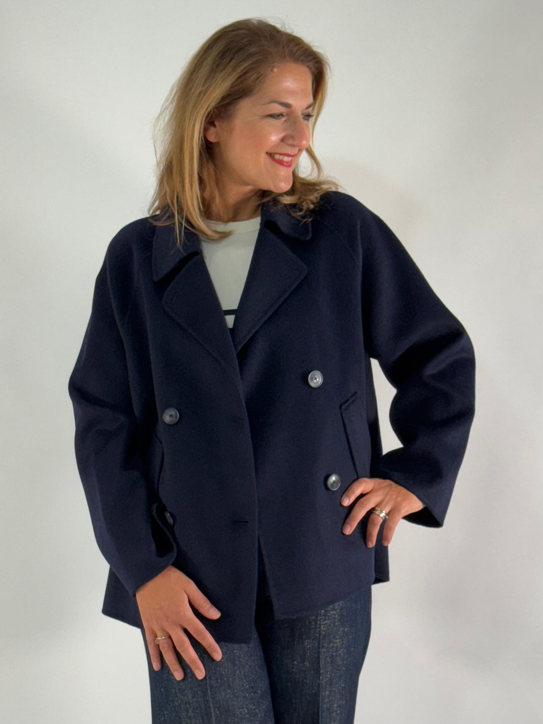 Wool Blended Jacket Caban – L'Adresse