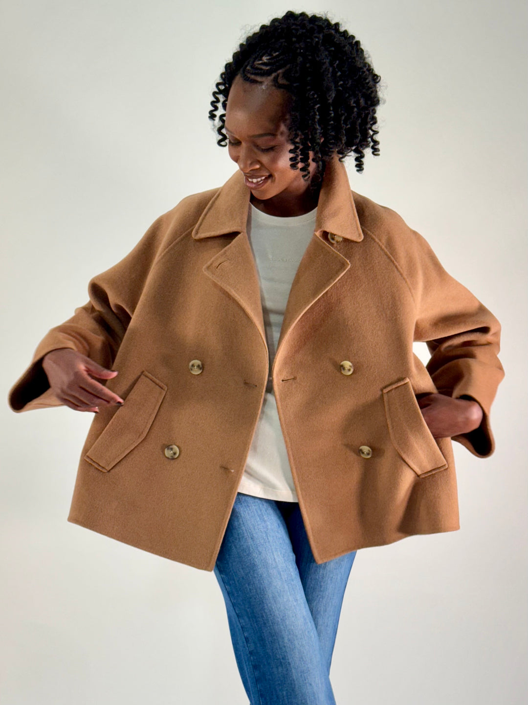 Wool Blended Jacket - Caban -