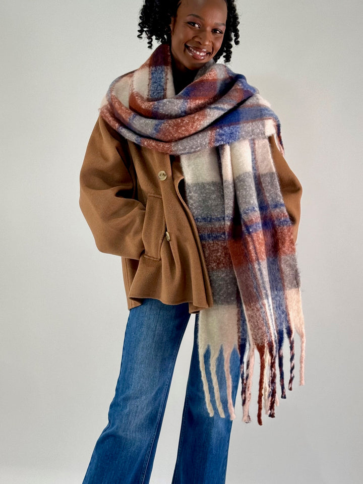 Schal im Karo-Design Felted