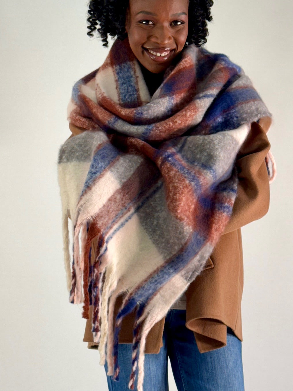 Schal im Karo-Design Felted