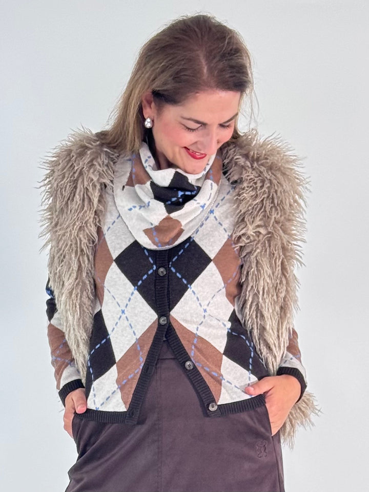 Dreiecks-Hals-Tuch Argyle