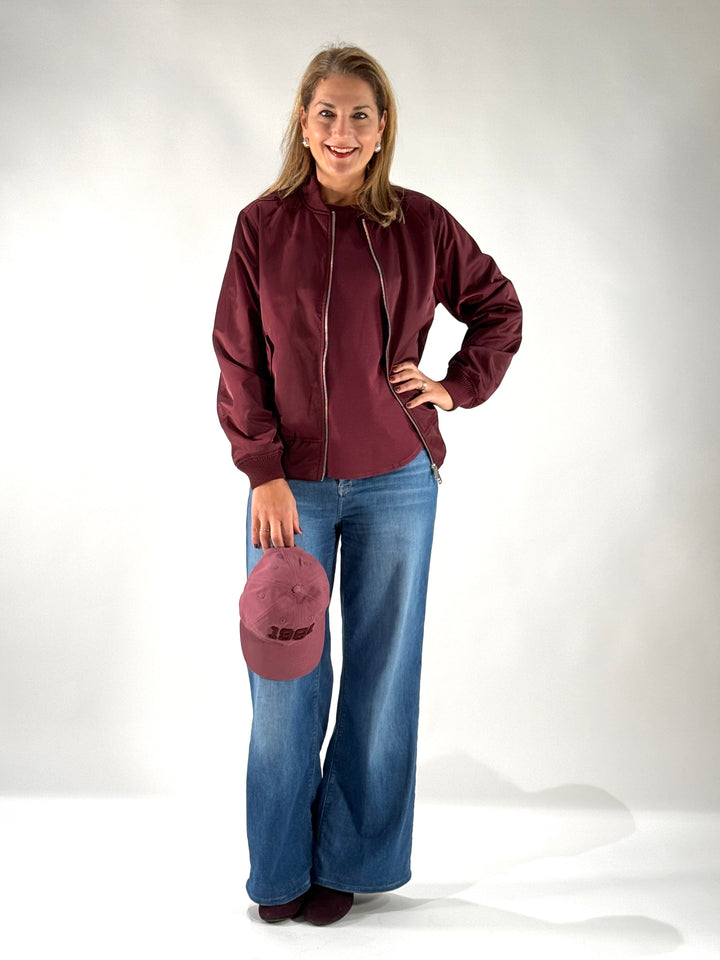Bomber-Jacke Bordeaux