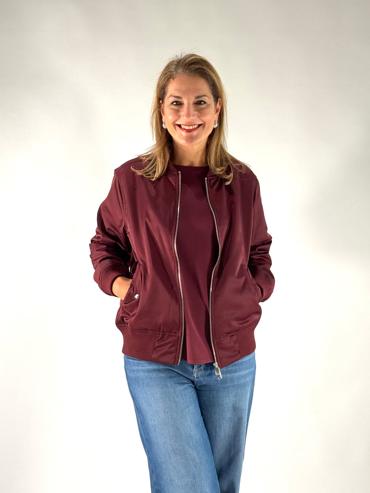 Bomber-Jacke Bordeaux