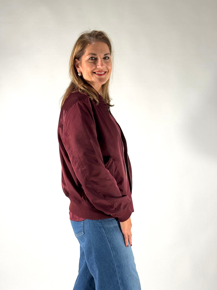 Bomber-Jacke Bordeaux