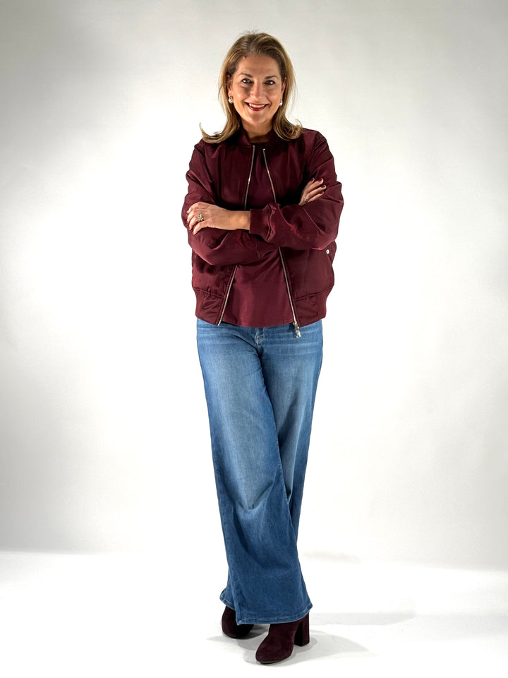 Bomber-Jacke Bordeaux
