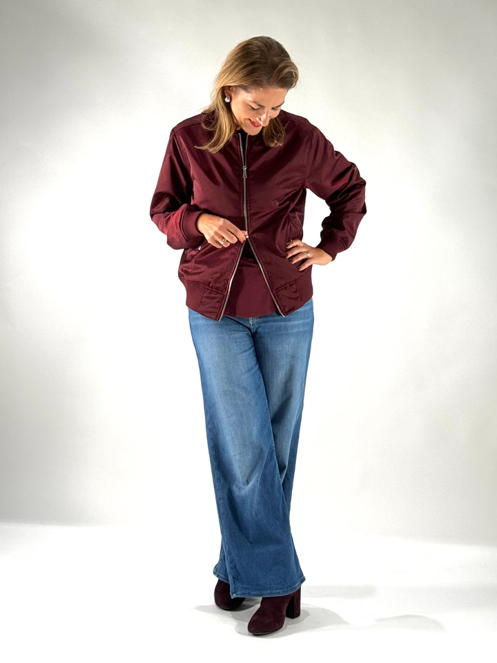 Bomber-Jacke Bordeaux