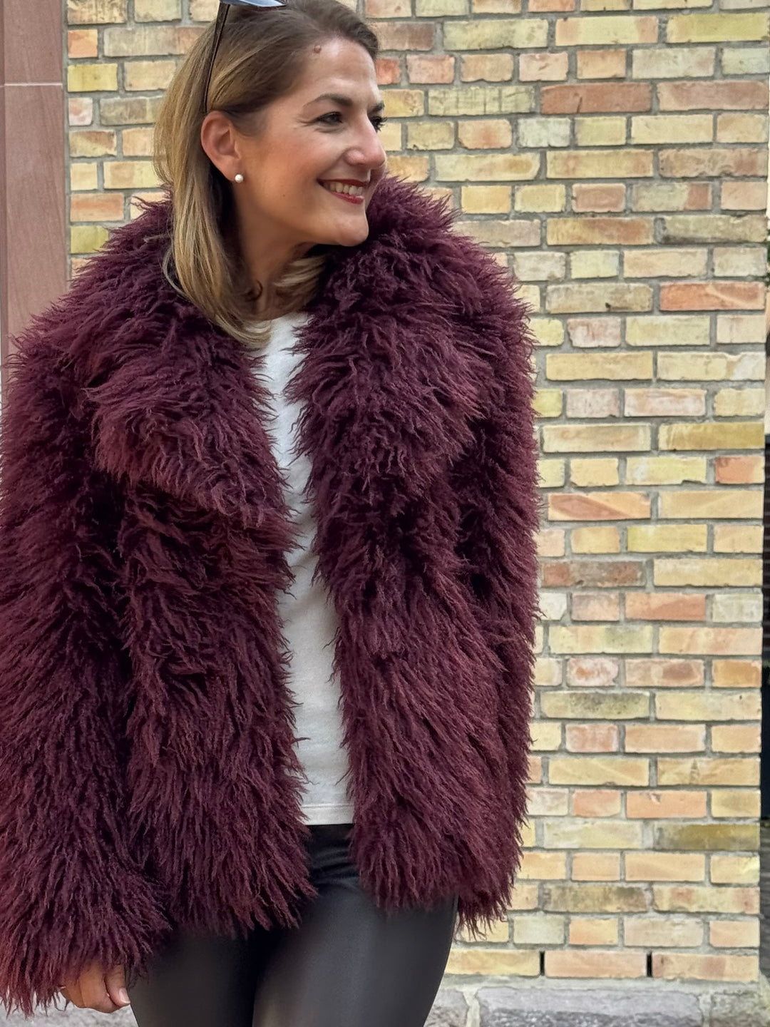 Fake Fur Jacke Langhaar