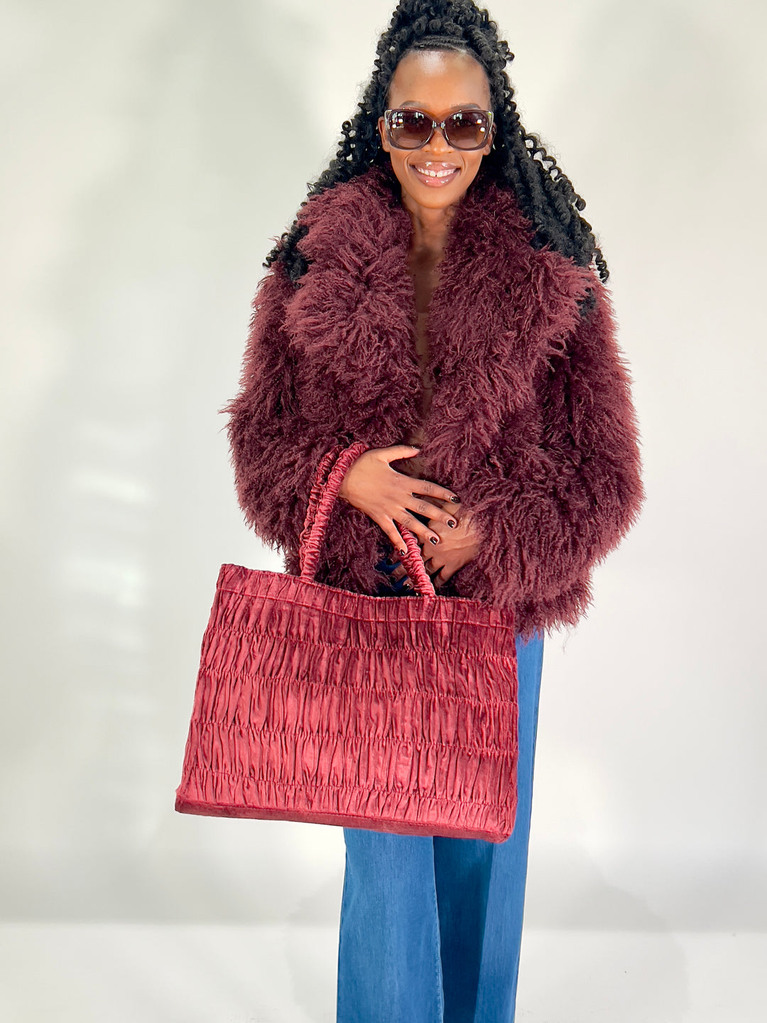 Fake Fur Jacke Langhaar