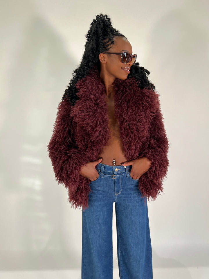 Fake Fur Jacke Langhaar