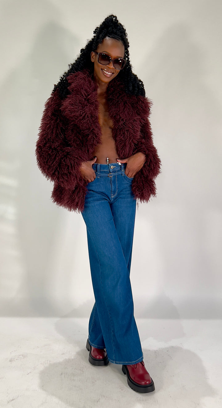 Fake Fur Jacke Langhaar