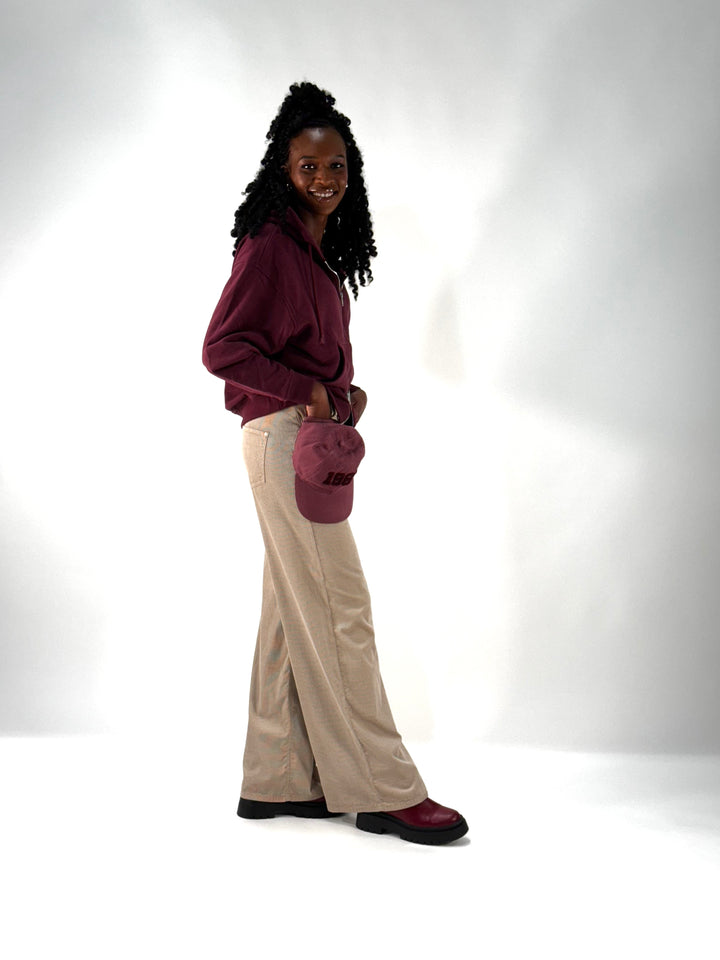 Sweat-Jacke Bordeaux