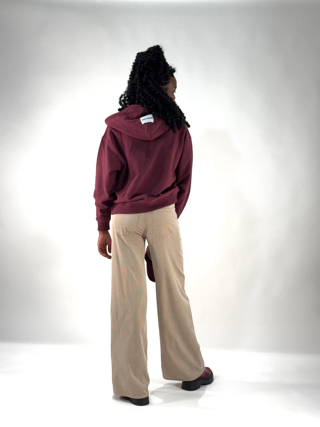 Sweat-Jacke Bordeaux