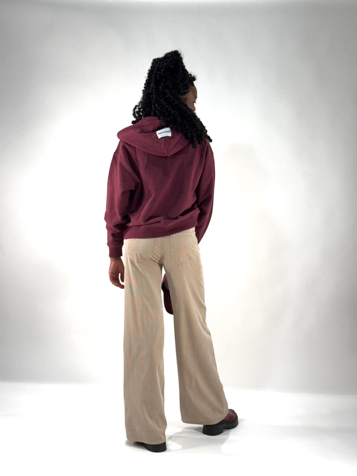 Sweat-Jacke Bordeaux