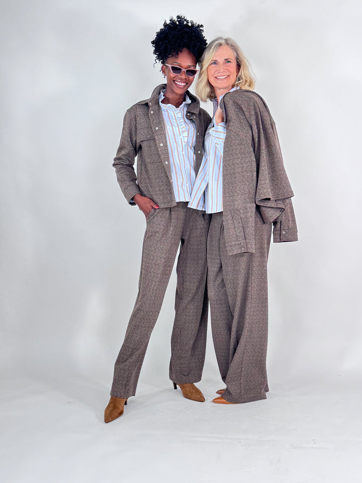 Interlock-Jacke Herringbone