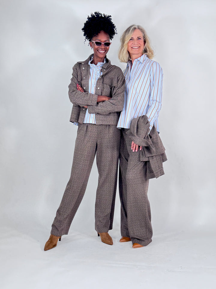 Interlock-Jacke Herringbone
