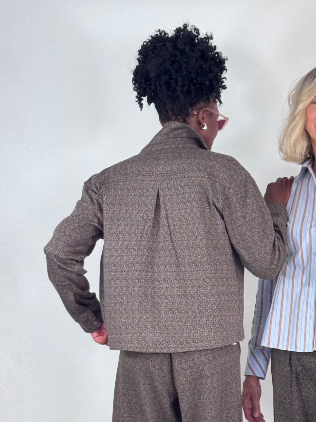 Interlock-Jacke Herringbone